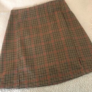 Brandy Melville plaid mini skirt